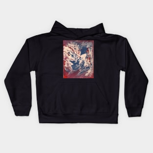 Fluid - Arcrylic Painting on Canvas Kids Hoodie